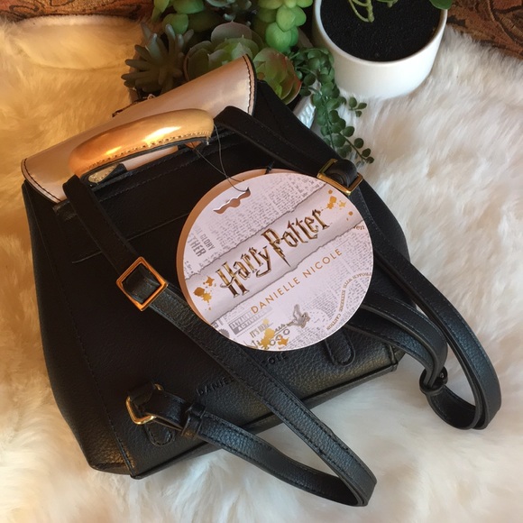 Harry Patter Mini Backpack Uniform Women Bag Purse Small Hufflepuff - Picture 3 of 3